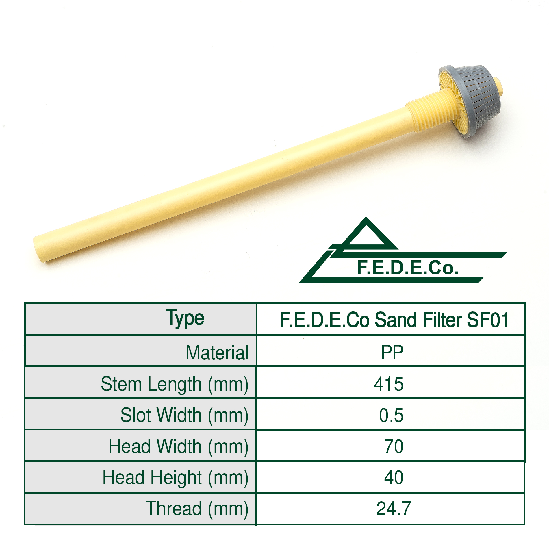 F.E.D.E.Co Sand Filter SF01
