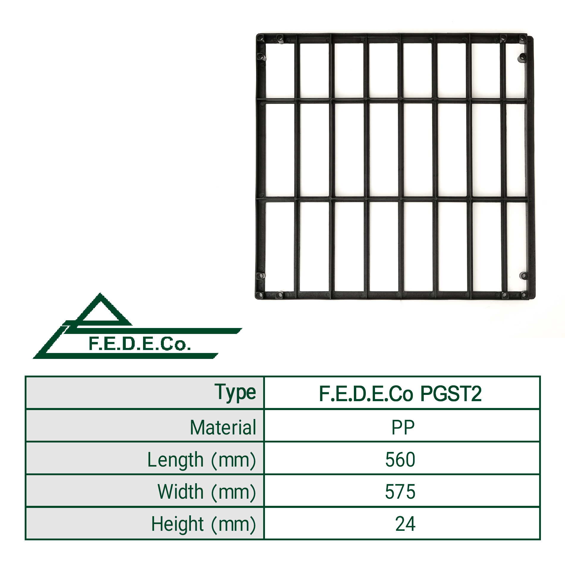 F.E.D.E.Co Grid Splash Packing Type 2