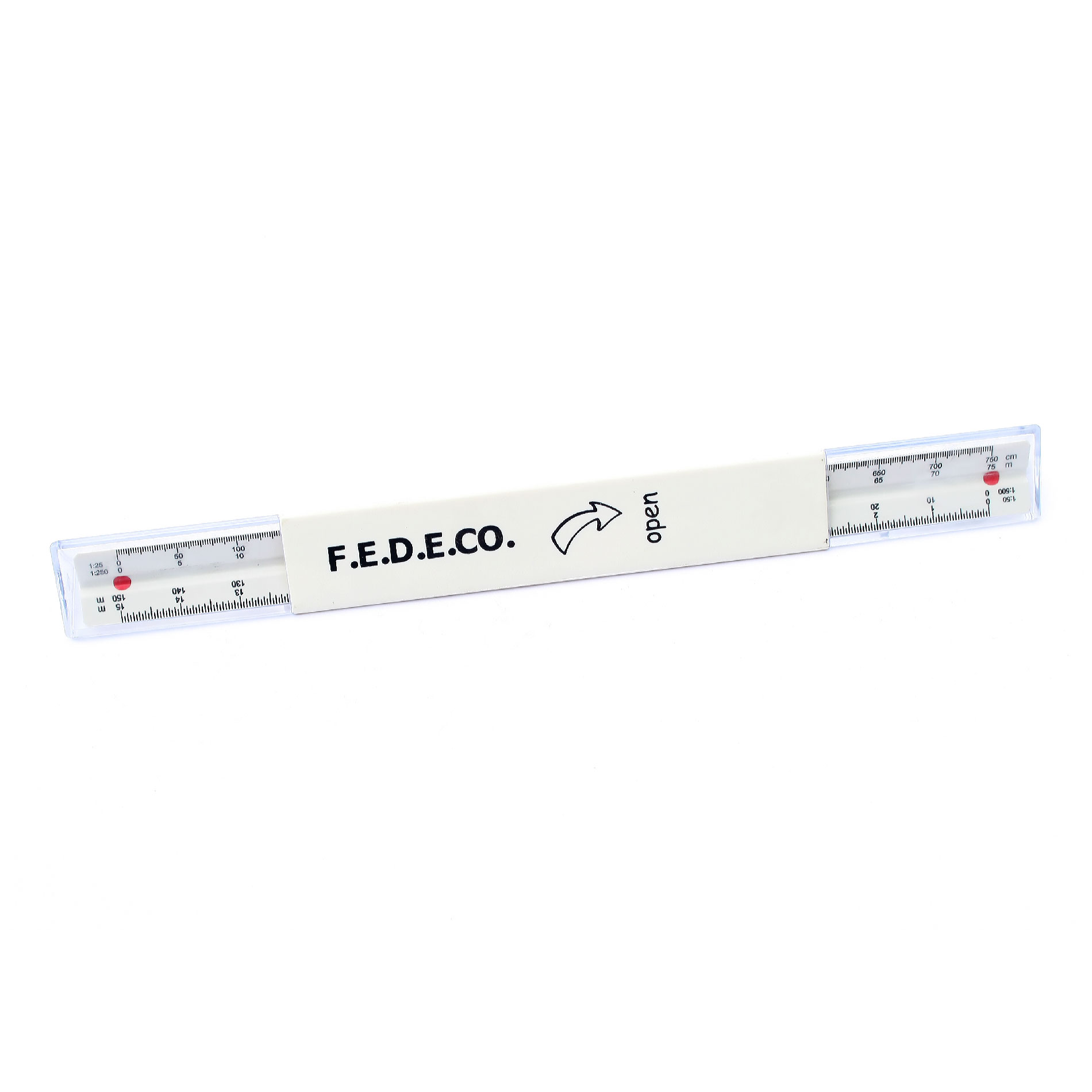 F.E.D.E.Co 6 Scale ruler triangular
